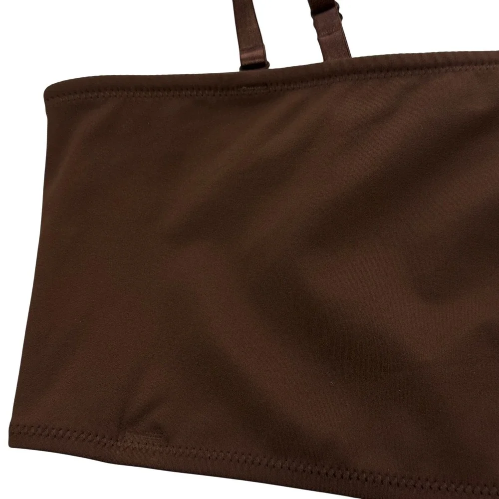 SKIMS Shaping‎ Swim Bandeau Top Cocoa 4X